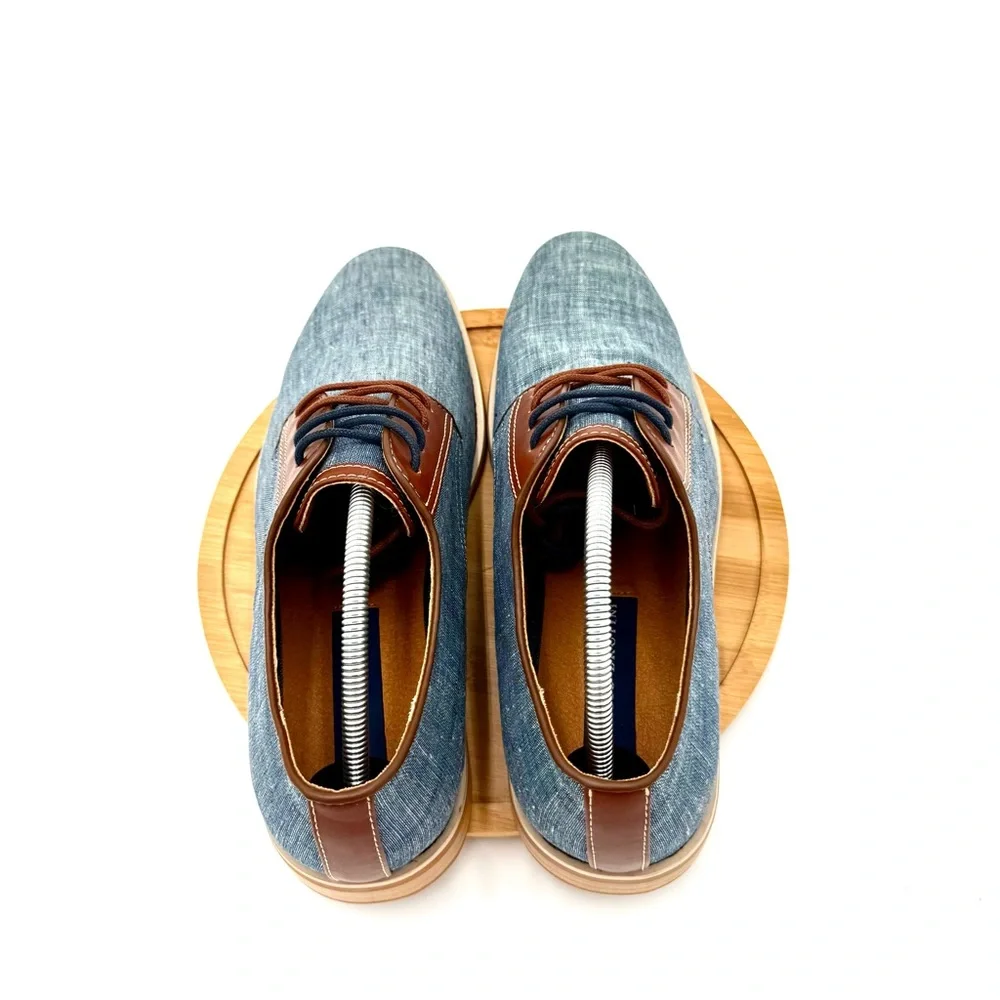 Giorgio Brutini Blue and Tan‎ Oxfords